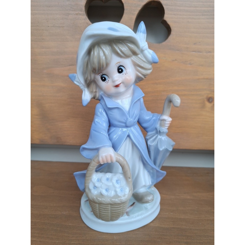 Vintage Arnart KPM Porcelain Young Girl Figurine 1980-90s 7.5-8.0 Inches Height